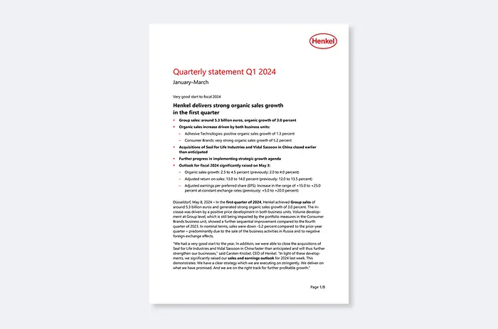 Quarterly Statement Q1 2024