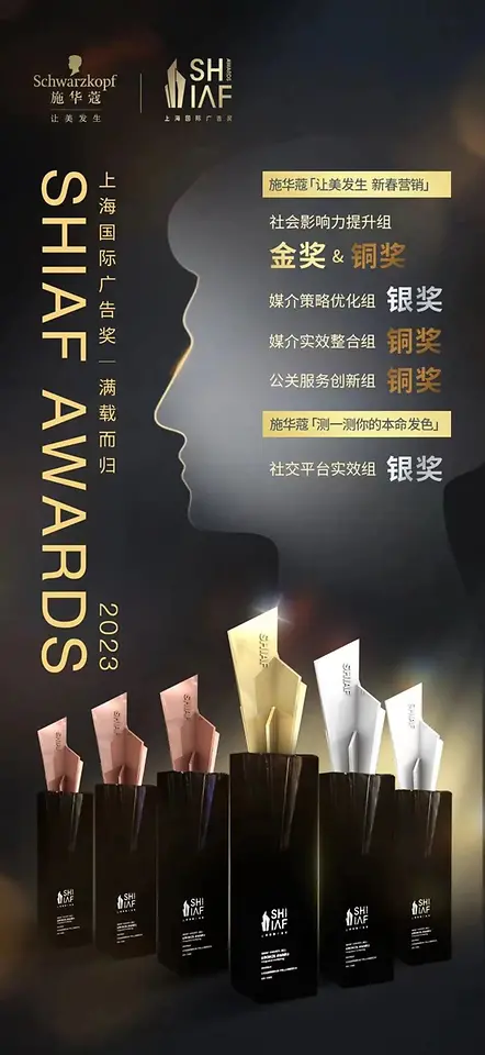 施华蔻在2023上海国际广告奖上荣获一金两银三铜